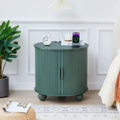 Table de bout avec rangement et station de charge