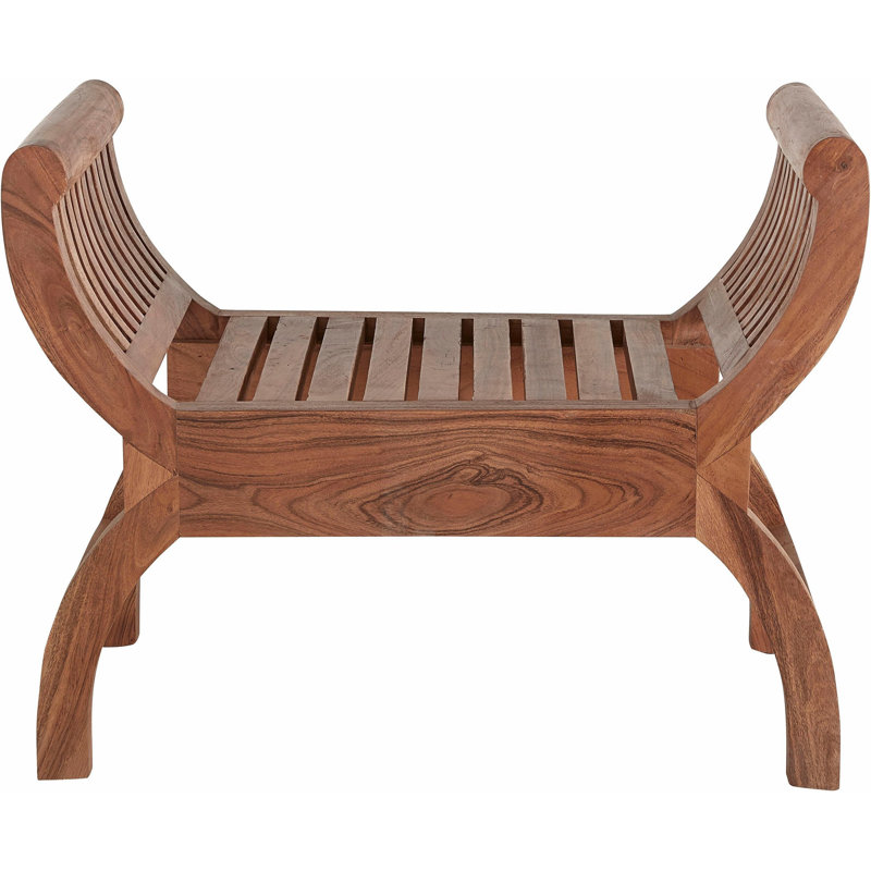 Mijares Solid Wood Accent Stool