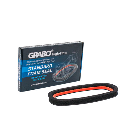 GRABO HighFlow Oval Open Cell Foam Seal for Vacuum Lifter, 75 lb Capacity