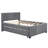 Full Upholstered Platform Bed With Trundle