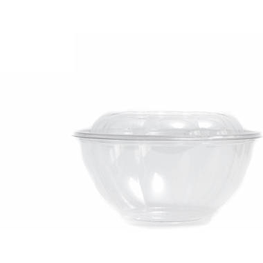 [50 Pack] 48oz Clear Disposable Salad Bowls with Lids - Clear Plastic Disposable Salad Containers for Lunch To-Go, Salads, Fruits, Airtight, Leak