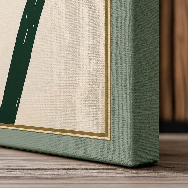 Daffodil Study Botanical - Wrapped Canvas, 30x20 - 76.2 x 50.8 cm, Sage Border