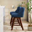 Ensemble de 2 tabourets pivotants à hauteur de comptoir, tabouret de bar rembourré de 26 po de hauteur-840811766