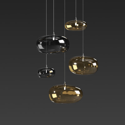 Kloud mix of 5 Pendant Lights