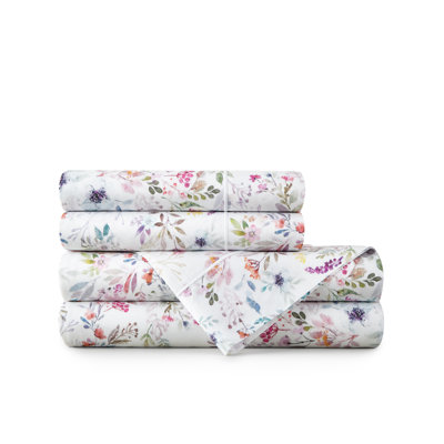 Chloe Floral Percale Sheet Set