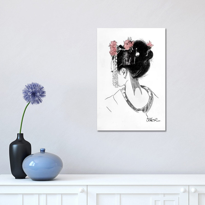 Atsuko by Loui Jover - Wrapped Canvas Print, 30.48 cm H x 45.72 cm W