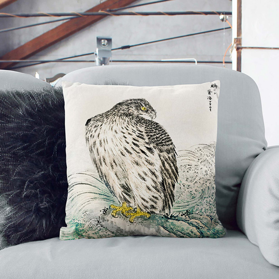 Japanese Golden Eagle by Numata Kashu Cushion with Filling