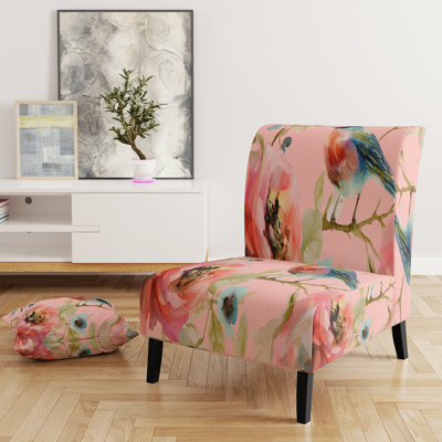 Fauteuil de chambre rembourré Beautiful Bird Romance I