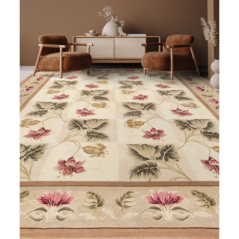 Castilian II Oriental Area Rug in Beige/Brown/Pink