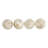  Carwyn Ceramic Handmade Carved Decorative White Orbs & Vase Filler with Varying Patterns Set