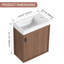 Meuble-lavabo flottant simple 18,5 po avec plateau en résine-1043558264