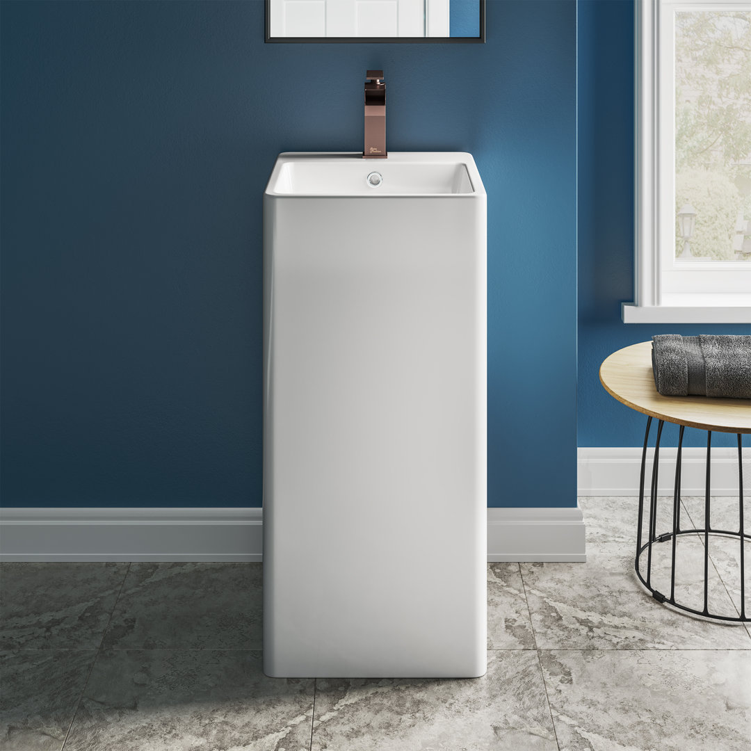Concorde One Piece Pedestal Sink Swiss Madison