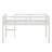 Twin Size Solid Rubber Wood Loft Bed – Ladder & Strengthened Slat Bed Platform-502165895