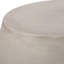 Table d'appoint d'extérieur en béton léger - Conception ovale lisse, l 24,75 po x P 17,5 po