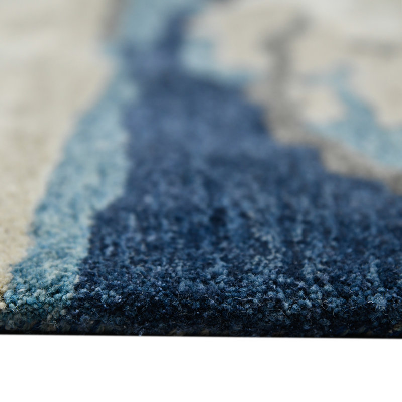 Tapis en laine tissé à la main Husman, Rectangle 5 pi x 8 pi