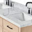 Meuble-lavabo double en bois massif Tidworth avec plateau en marbre de Carrare de 1,5 po-2031768059-2020041427