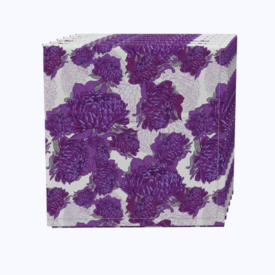 Cotton Floral Square Napkin