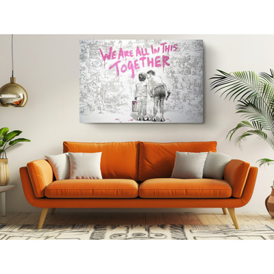 Banksy «We Are All In This Together», reproduction sur toile