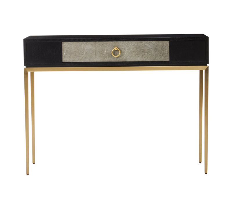 110cm Solid Wood Top Console Table