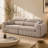 Space-Saving Woven Chenille Sofa with No-Assembly Compression