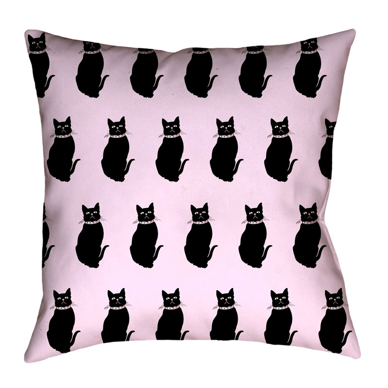 Coussin extérieur pour chat Katelyn Smith, Rose, 18 po x 18 po