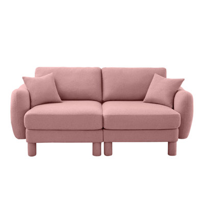 Élégant canapé 4 places en tissu Boucle