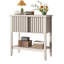 Console d'entrée de 80 cm avec tiroirs coulissants et tablette de rangement pour couloir, salon ou bureau-1572094528-1572094530-1572094540