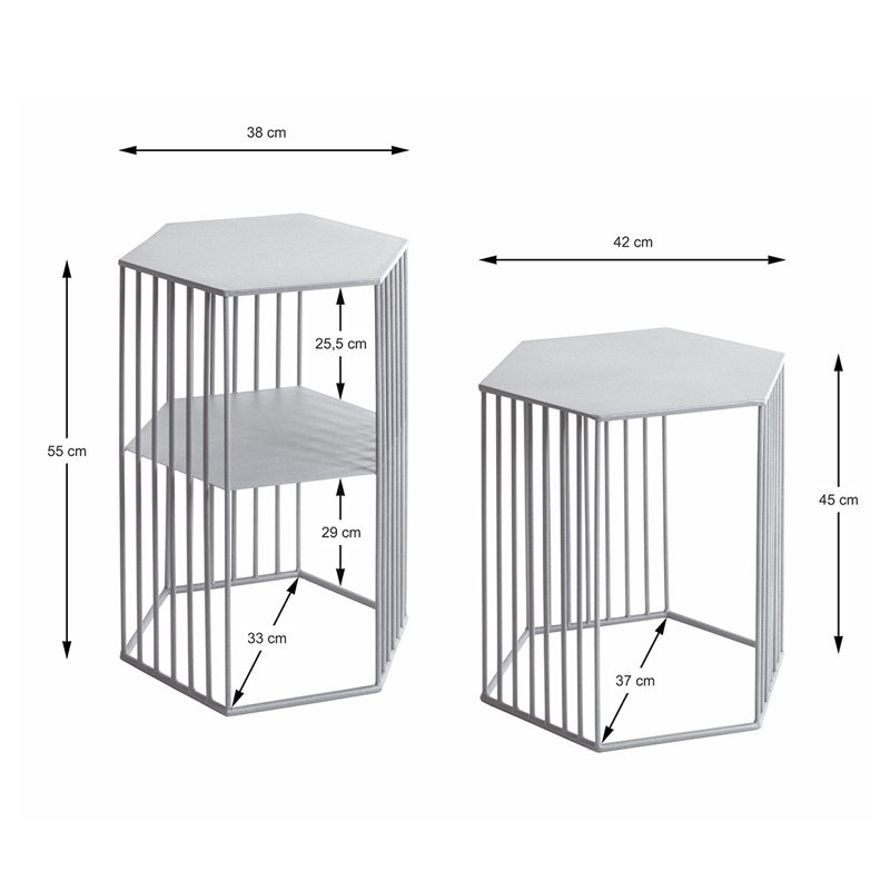 set of 2 end tables
