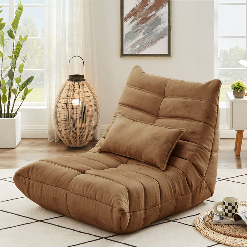 Green Bean Bag Chair Sofa for Adults - Memory Foam