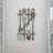 Wood Arrow and Stripe Patterned Paddle Home Wall Decor with Muted Blue Accents-1042279892