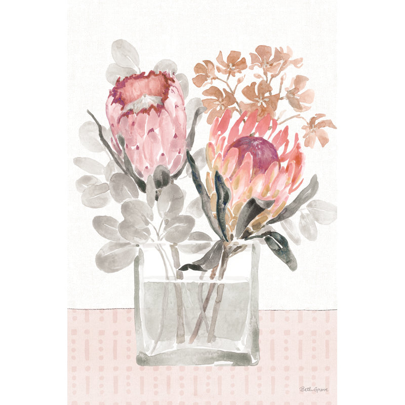 Petal Passion IV Soft Boho by Beth Grove - Wrapped Canvas Painting, 76cm H x 51cm W