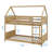 Twin Over Twin Cabin-Style Floor Bunk Bed Equipped With Head And Foot-42828262