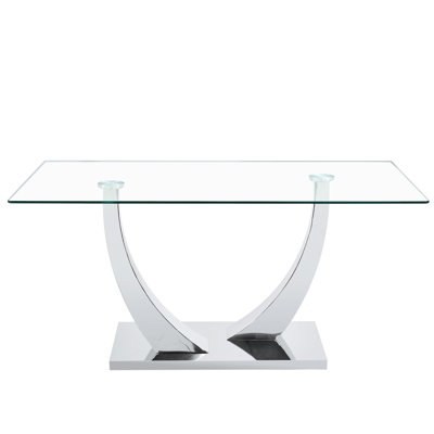 Plouffe Rectangular 71'' L Mid-Century Modern  Dining Table