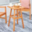 Tabouret de salle à manger en bois Honey Eucalyptus