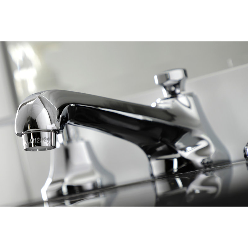 Robinet de salle de bain espacé Kingston, Chrome poli, Levier
