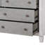 Commode Katia gris rustique et blanc vieilli