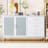 Murphy Bed with frosted glass doors design, fake drawers-438879904