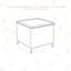Table basse d'extérieur en osier avec table de bout et rangement-58922316
