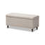 Banc de rangement à couvercle rabattable rembourré