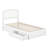 Lamari Solid Wood Storage Platform Bed with Footboard & Under Bed Drawers-4975702-4974097