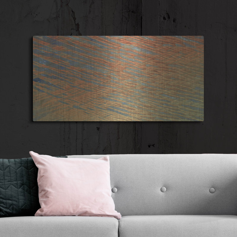  «Desert Patterns 1» par Alicia Ludwig, art mural en métal, H 24 po x l 48 po