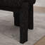 Ensemble de 2 chaises de salle à manger modernes en noir, revêtement en chenille et dossier incurvé pour de multiples réglages-118761674