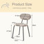 Cotton Blend Upholstered Metal Stacking Accent-1822553900