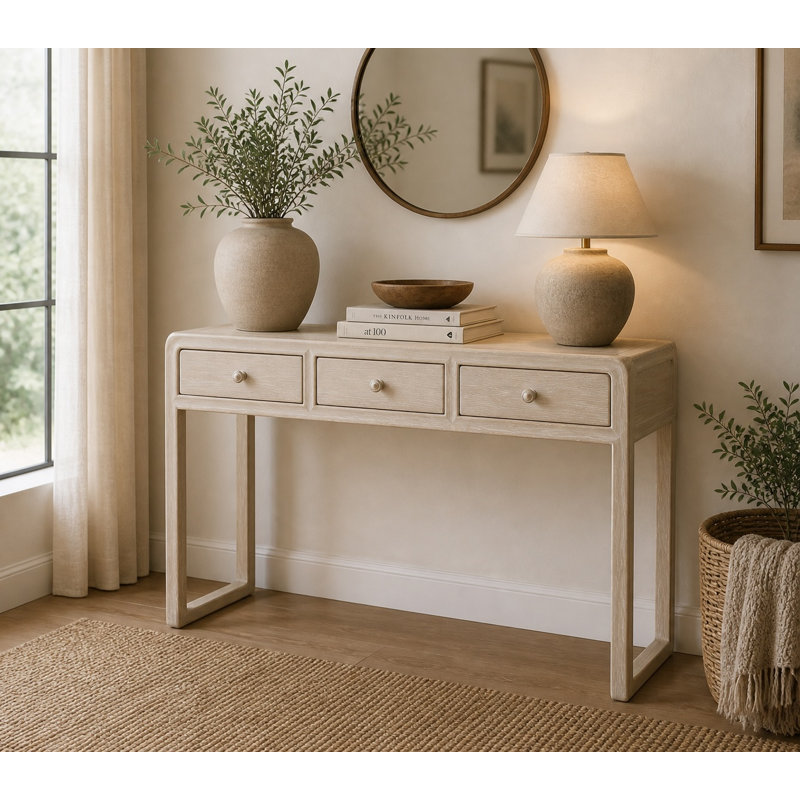 Asbel Solid Wood Writing Desk