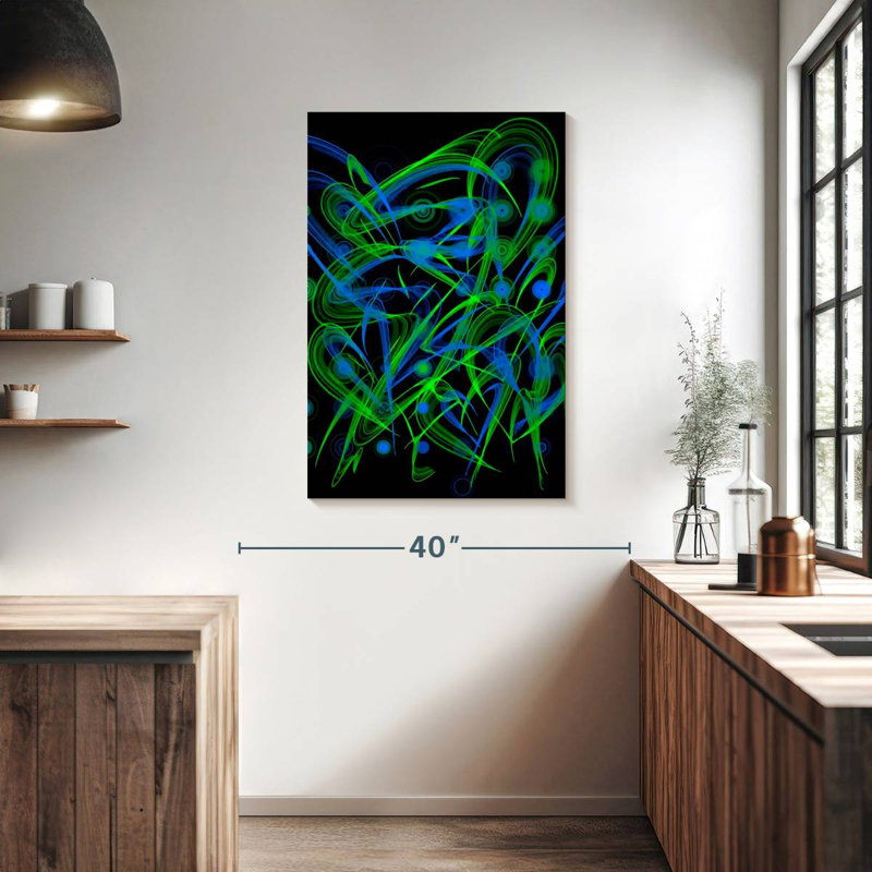 Avery Neon Peacocks, 39" H x 26" W