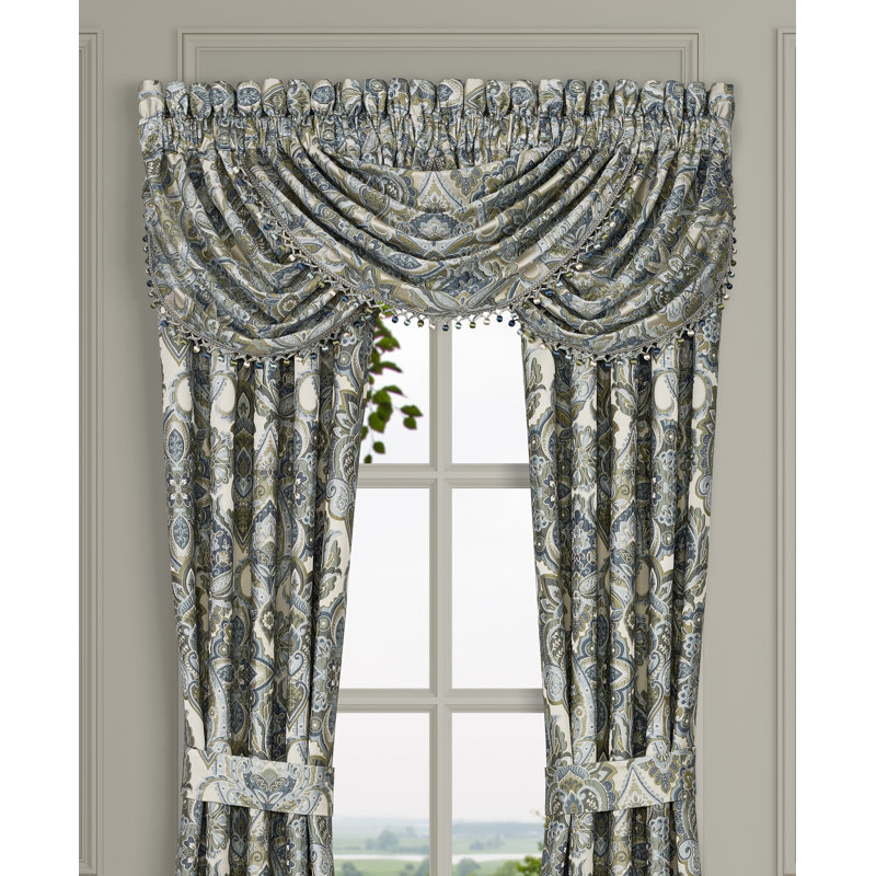ANZALONE Window Waterfall Valance Spa