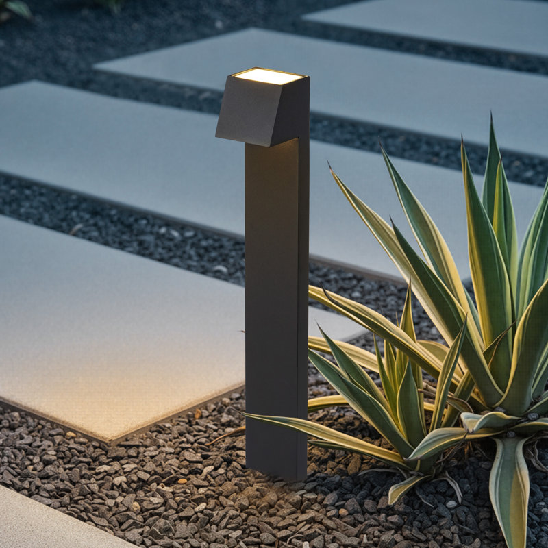Low Voltage LED Path Lights, Modern Black Aluminum Landscape Lighting
