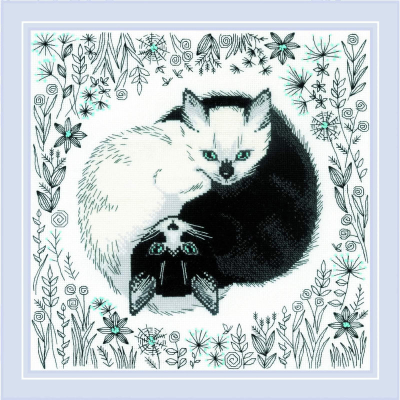  Kit de point de croix compté Yin et Yang R2150