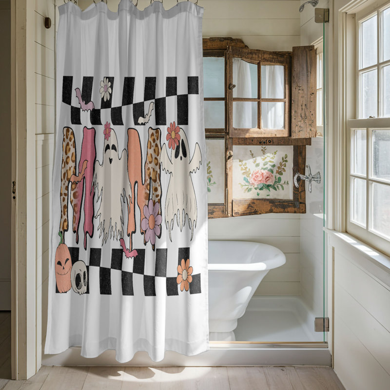 Rideau de douche 1 pièce Boo Mama, H 74 po x l 40 po