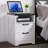 2Pcs Industrial Nightstand with 2 Drawers, Farmhouse Bedside Table Wooden End Table for Bedroom Living Room